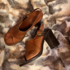MARTINI OSVALDO Leather Heels / Sandals — 6.5